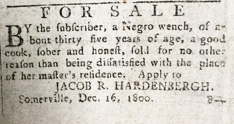 FOR SALE By the subscriber, a Negro wench