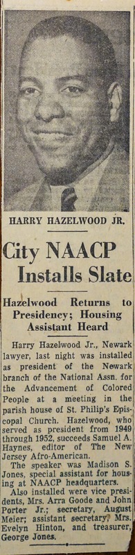 City NAACP Installs Slate; Hazelwood Returns to Presidency; Housing Assistant Heard