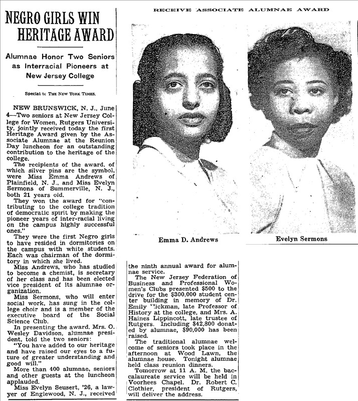 1949-06-05 Negro Girls Win Heritage Award - New York Times.png