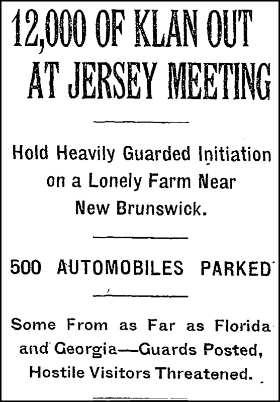 12000 of Klan out at Jersey Meeting article New York Times Headline.png