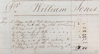 Account of William Jones (record of Will&#039;s labor)