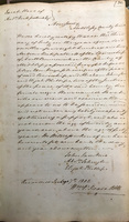 Manumission of Sarah by slaveholder Andrew Kirkpatrick