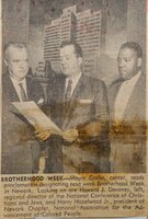 Photograph of Harry Hazelwood Jr. with Leo P. Carlin and Howard J. Devaney