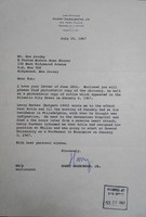 Letter to Don Jacoby regarding the death of Arthur M. Johnson