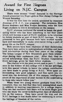 1949-06-07 Award for First Negroes Living on NJC Campus - Central New Jersey Home News.png