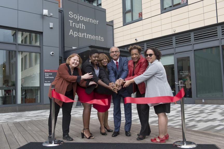 Video: Rutgers dedicates Will’s Way, Sojourner Truth Apartments, and James Dickson Carr Library
